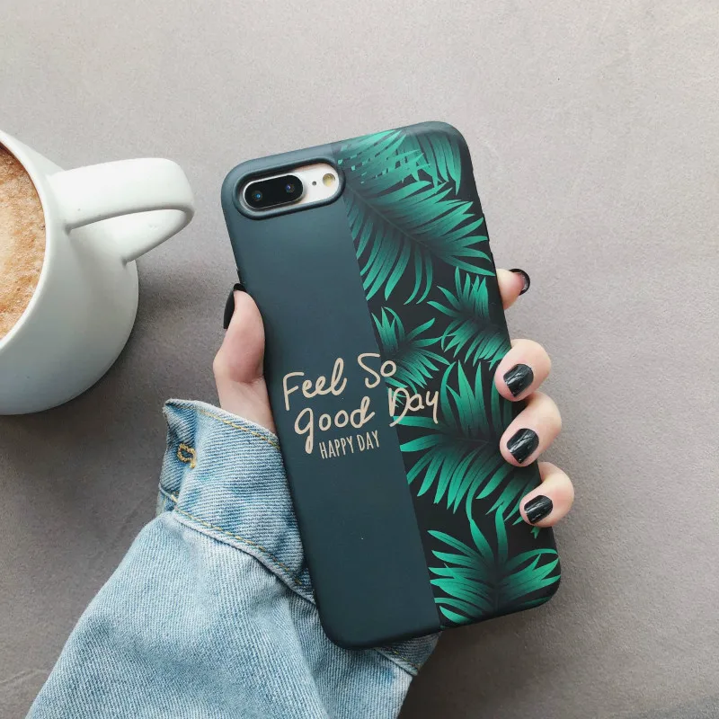 POBLU летний комбинированный чехол для телефона с банановым листом iphone XR XS Max Модный