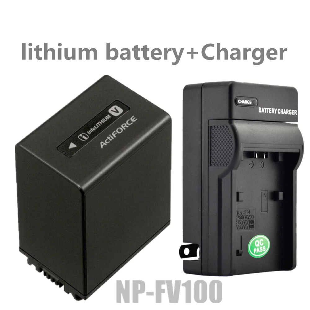 NP-FV100 NPFV100 Digital Camera Batteries+Charger lithium battery For Sony NP FV50 FV70 HDR XR550 CX760 PJ760 PJ790 | Электроника
