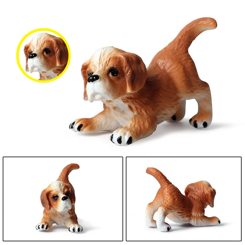 33 Styles Action&Toys Figure Small Mini Family Animal Cute Pet Dog Model Collectible Doll Figure For Kid Children's Gift