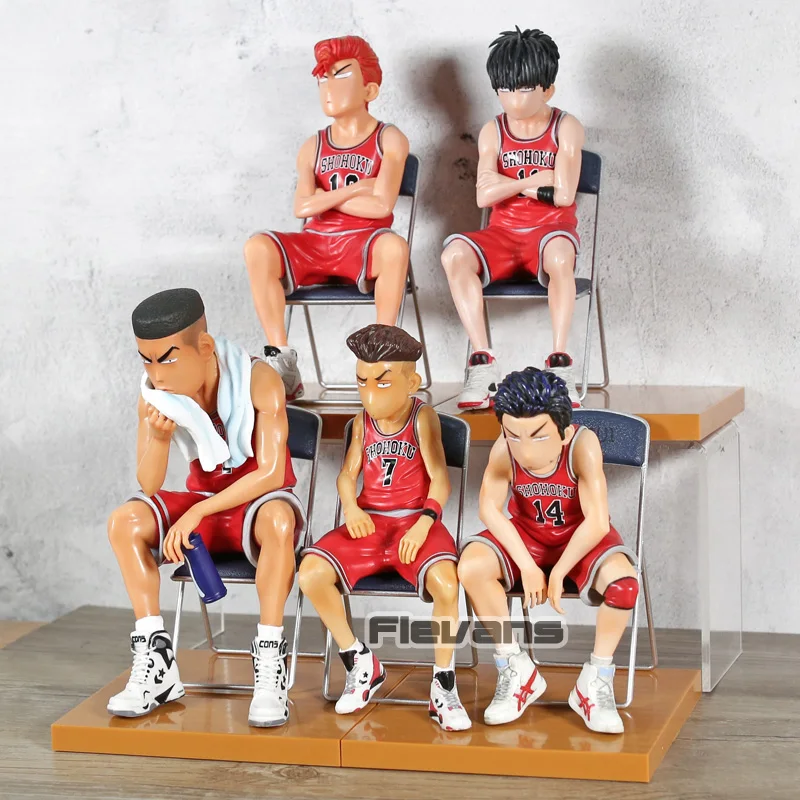 Slam Dunk Hanamichi Sakuragi/Rukawa Kaede/Акаги Такенори/Mitsui Hisashi/Miyagi Ryota ПВХ фигурка модель