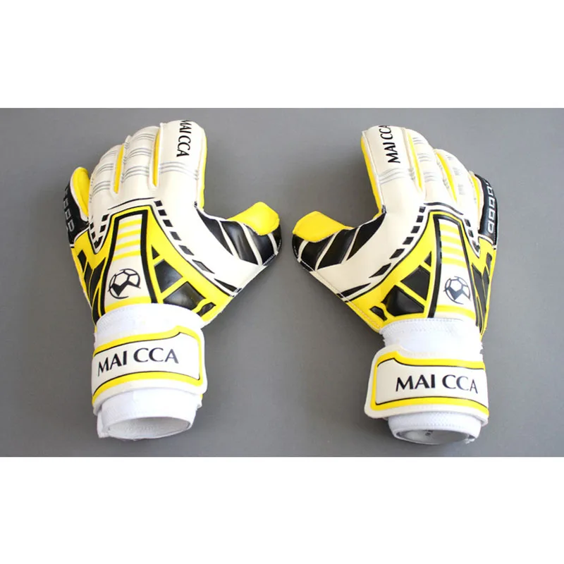 MAICCA взрослых ASoccer вратарские перчатки для мужчин женщин Professional Finger Protector противоскользящие латекс Футбол вратарь glvoes