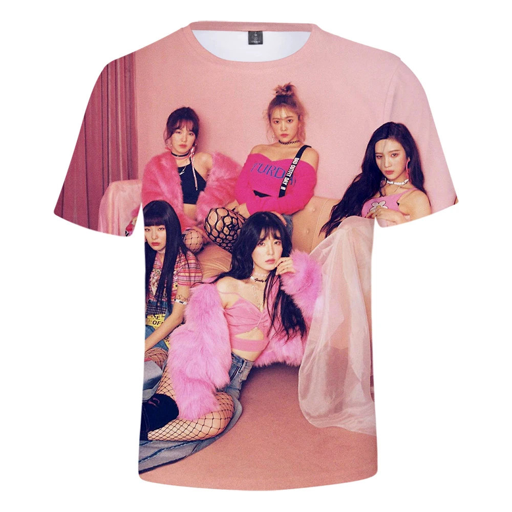 Новая футболка красная бархатная короткая с 3D принтом крутые летние футболки