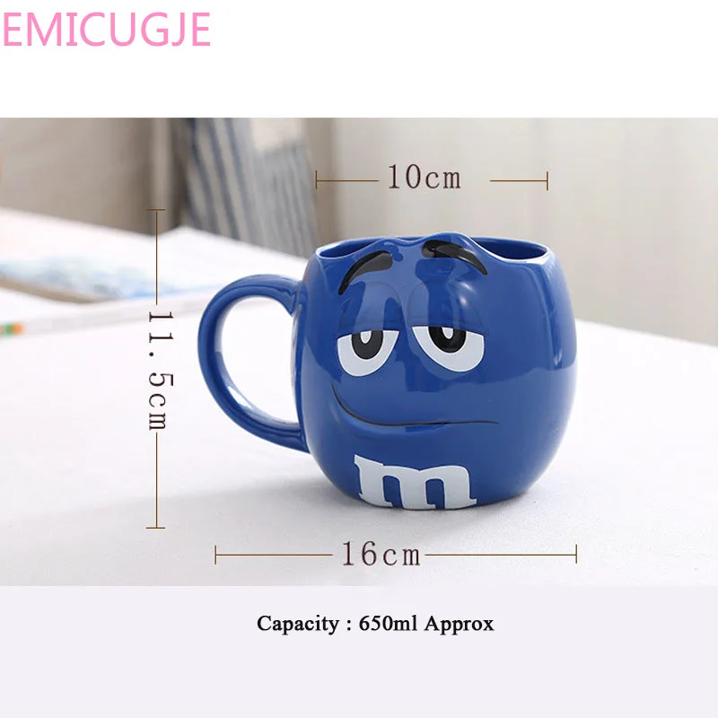 Glaze Milk Water Tea Cups Fashion Drinkware MM Beans Drinking Ceramic Cup Colored Cafe Oatmeal Coffee Mug | Дом и сад