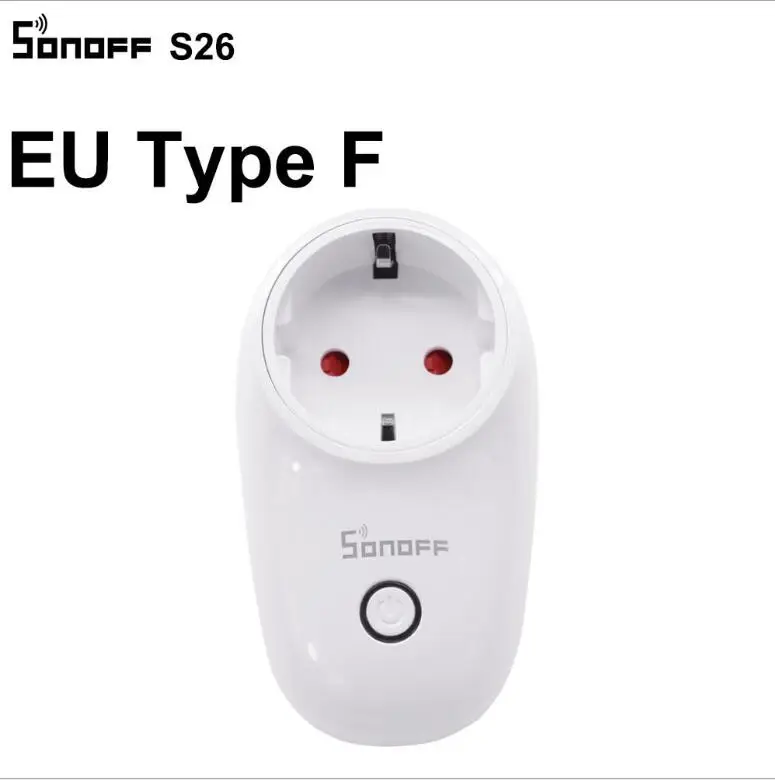 Интеллектуальный выключатель света SONOFF S26 Wi Fi розетка Беспроводной разъем eWeLink
