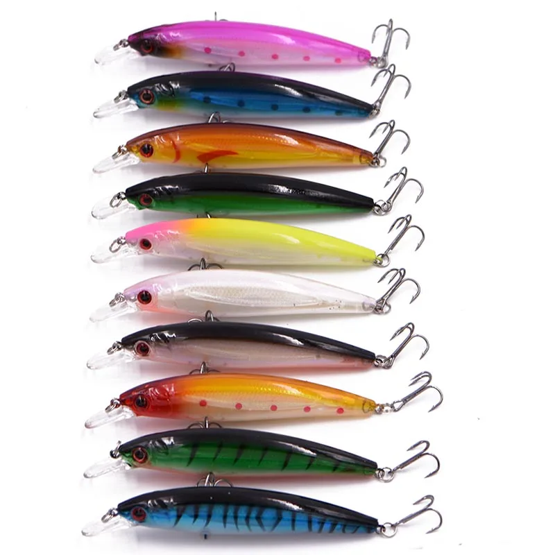 10 шт./лот рыболовные приманки в форме гольяна лучшего качества 11 5 см 13 г воблер