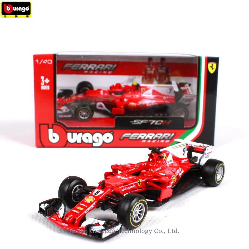 Bburago 1:43 Ferrari racing F1 NO5 имитация сплава супер игрушка модель автомобиля с рулевым