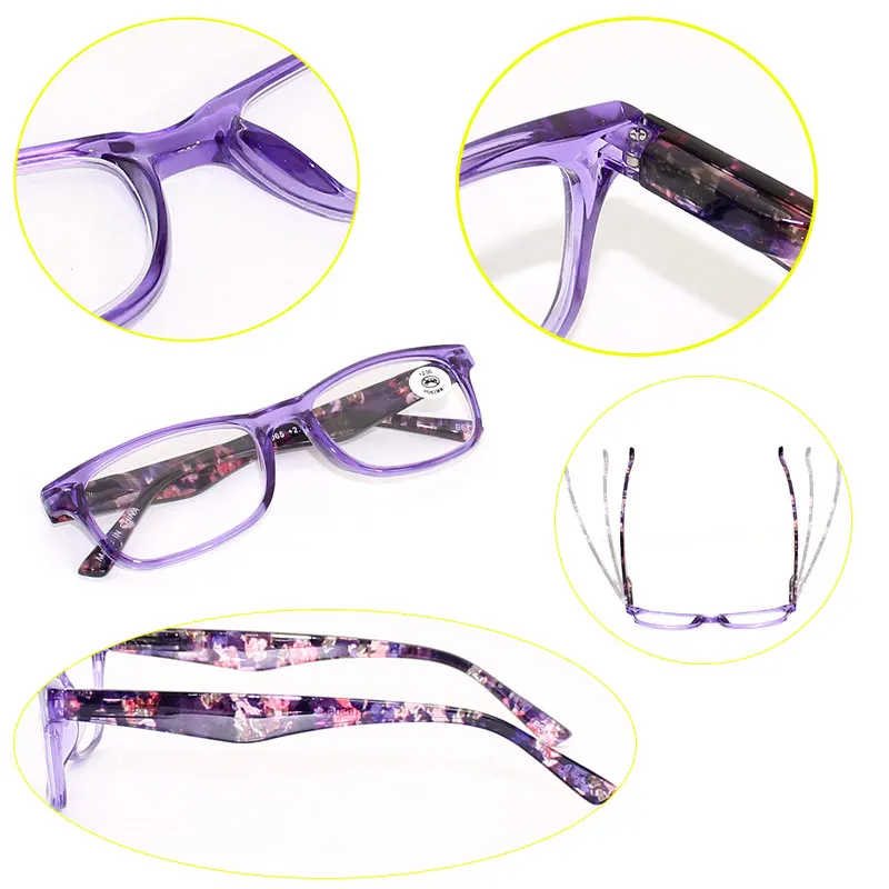 VANLOOK прозрачные пластиковые женские очки для чтения и мужские фирменные зрения + 1