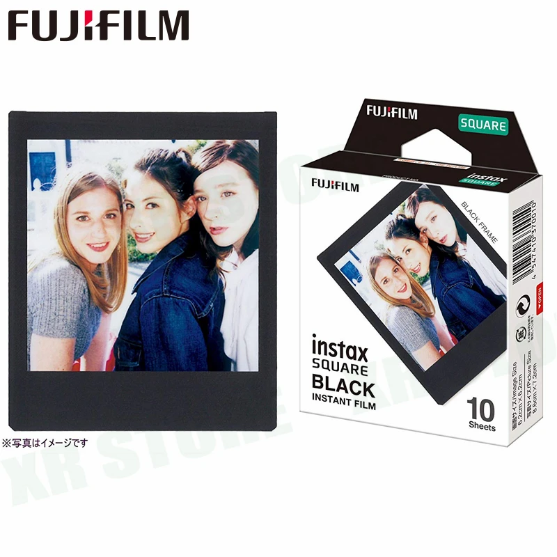 Fujifilm 2018 новая Instax квадратная черная рамка мгновенная 10 пленка для Fuji SQ10