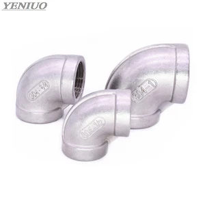 Новинка 18 дюйма 14 дюйма 38 дюйма 12 дюйма 34 дюйма 1 дюйм 1-14 дюйма 1-12 дюйма BSP, локоть под углом 90 градусов из нержавеющей стали 304, фитинг для труб с внутренней резьбой