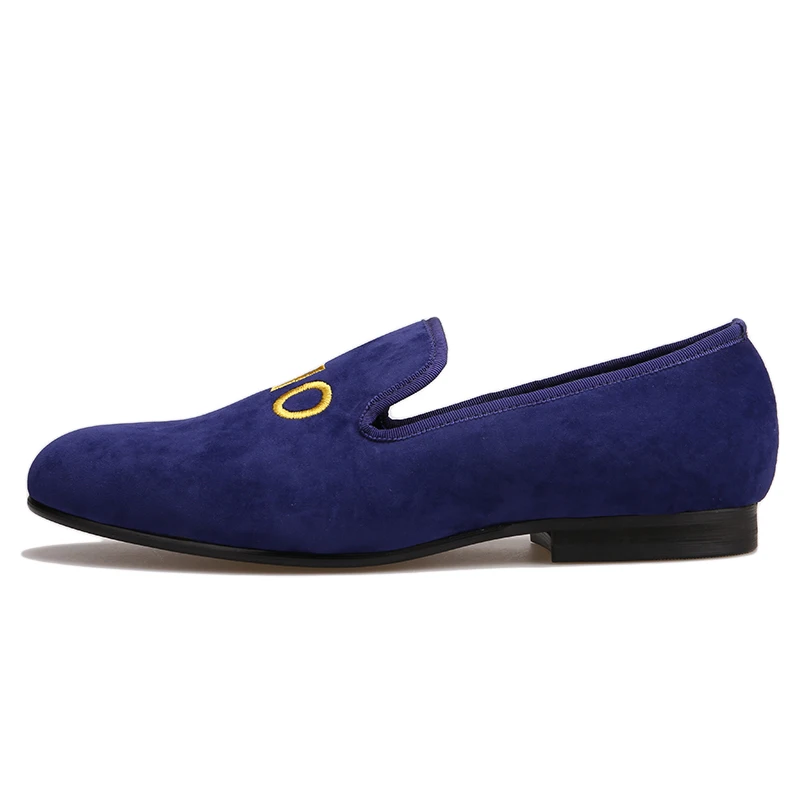 PIERGITAR new customize embroidery men party loafers Fashion prom and Banquet dress shoes British style smoking slippers | Обувь