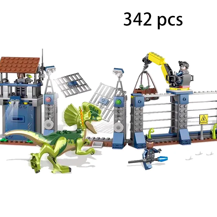 2019 Compatible Legoed World Jurassic Sets 4 Park 3 Dinosaurs Toys Raptors T-Rex Blocks Kits Building Bricks Child Boy Kids Blue | Игрушки и