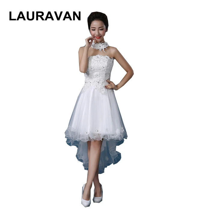 special occasion fiesta 2020 ivory red strapless prom formal dresses women short front long back high low gown | Свадьбы и торжества