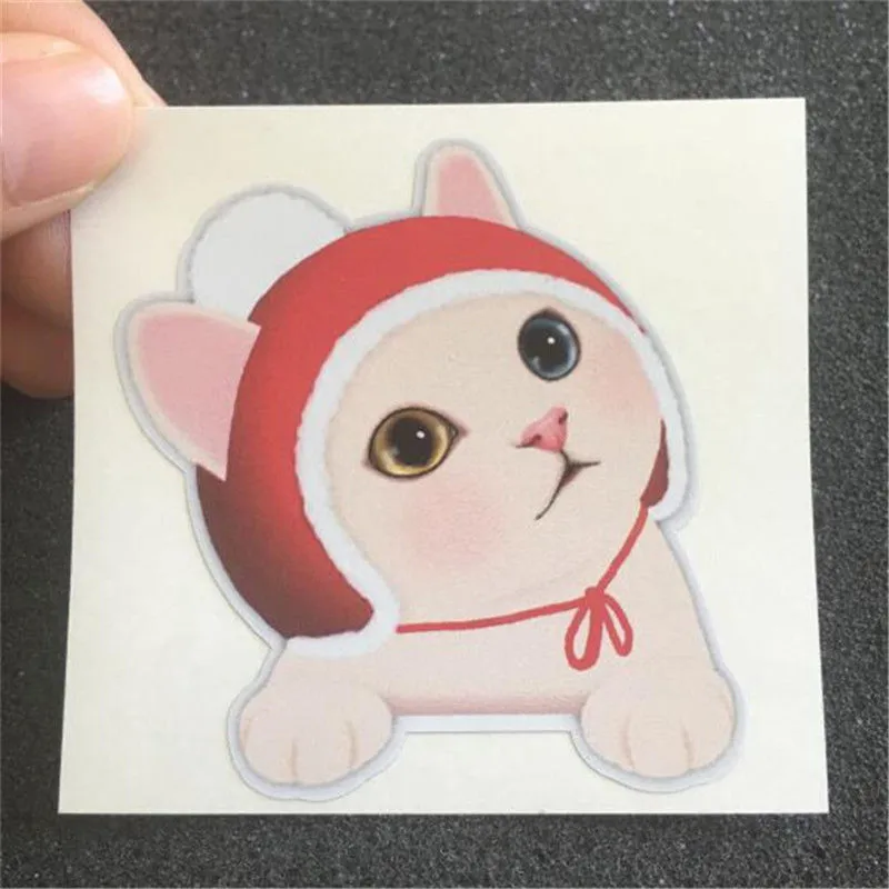 EatingBiting (R) X1 Лаки кошка котенок DIY Графика наклейки Наклейки для декора Тетрадь