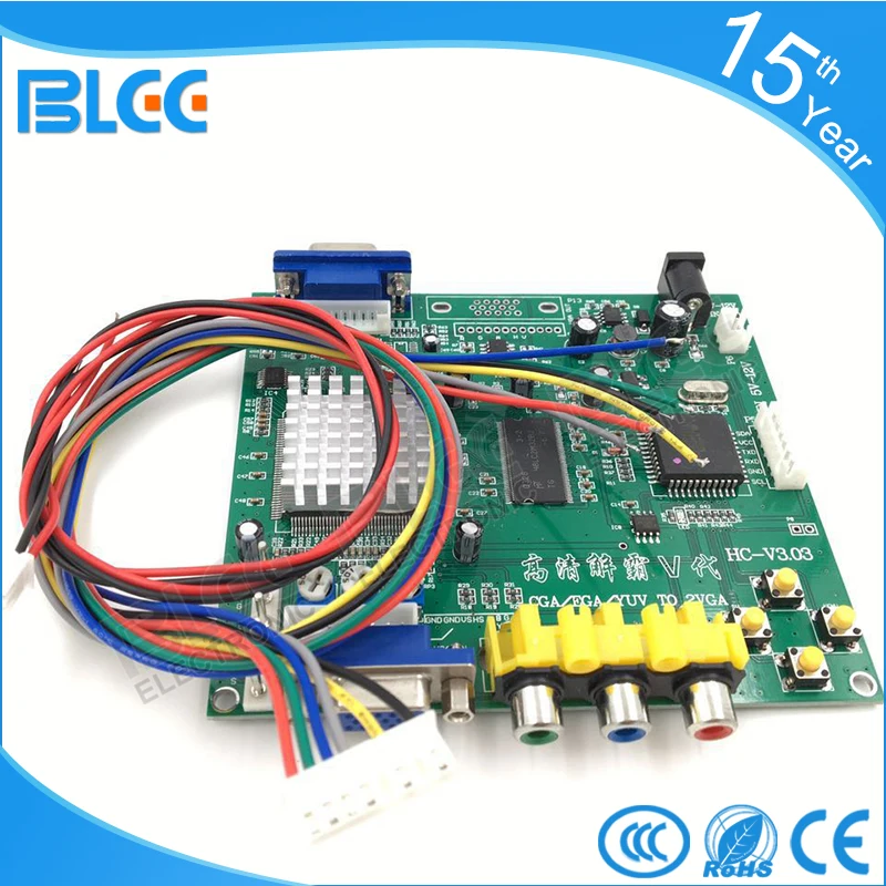 Преобразователь CGA/EGA/YUV в VGA один выход аркадная игра один/двойной выход|converter
