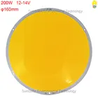 Круглый светодиодный чип COB 50 Вт, 200 Вт, ультра яркий Теплый чистый белый, 12 В, 14 В постоянного тока, для самостоятельной сборки, светодиодный источник света 108 мм, 160 мм, круглый светодиодный