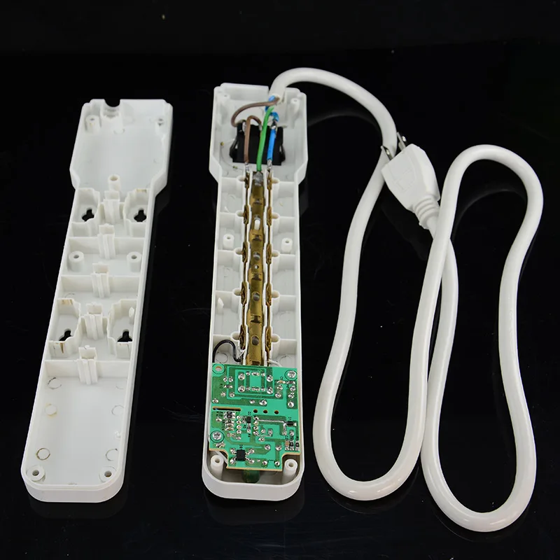 Фото Smart 3 USB-разъема, вилка стандарта США, переключатель перегрузки, защита от перенапряжения, 5 розетки, 3 USB-зарядное устройство P002 №4