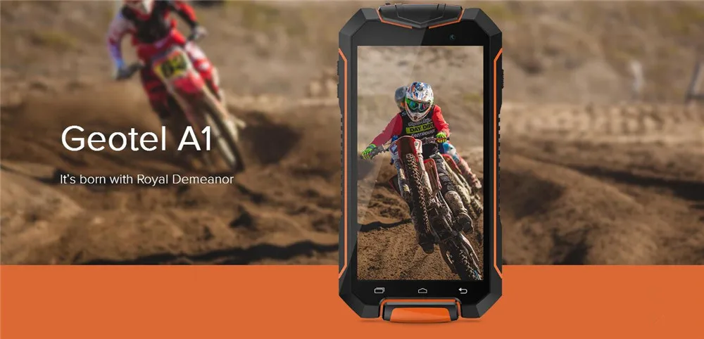 Geotel A1 Android 7,0 смартфон MTK6580M четырехъядерный 4,5 ''мобильный телефон водонепроницаемый 1 ГБ ОЗУ 8 Гб ПЗУ gps WCDMA мобильный телефон