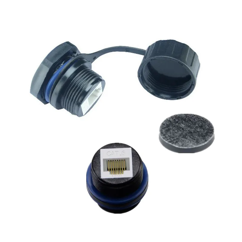 Водонепроницаемый разъем M25 RJ 45 Ethernet LAN RJ45 наружный без экранирования с прямой
