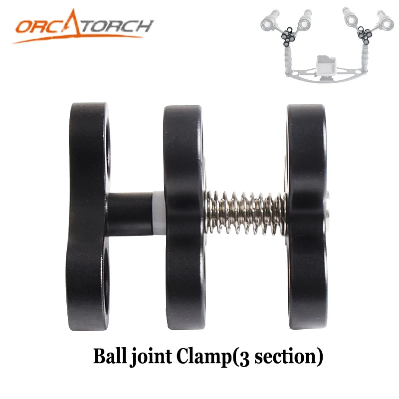 2 шт./лот алюминиевый шаровой соединительные РЫЧАГИ 3 секции Соединительный зажим