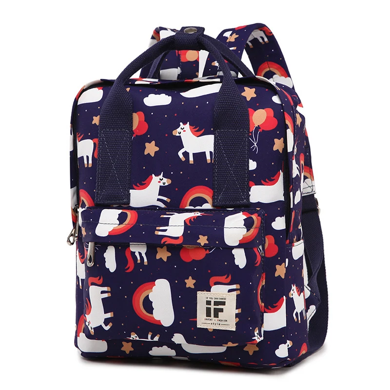 Cartoon Print Backpack Women Large Capacity School For Girls Laptop Bags Travel Backpacks Men Mochilas | Багаж и сумки