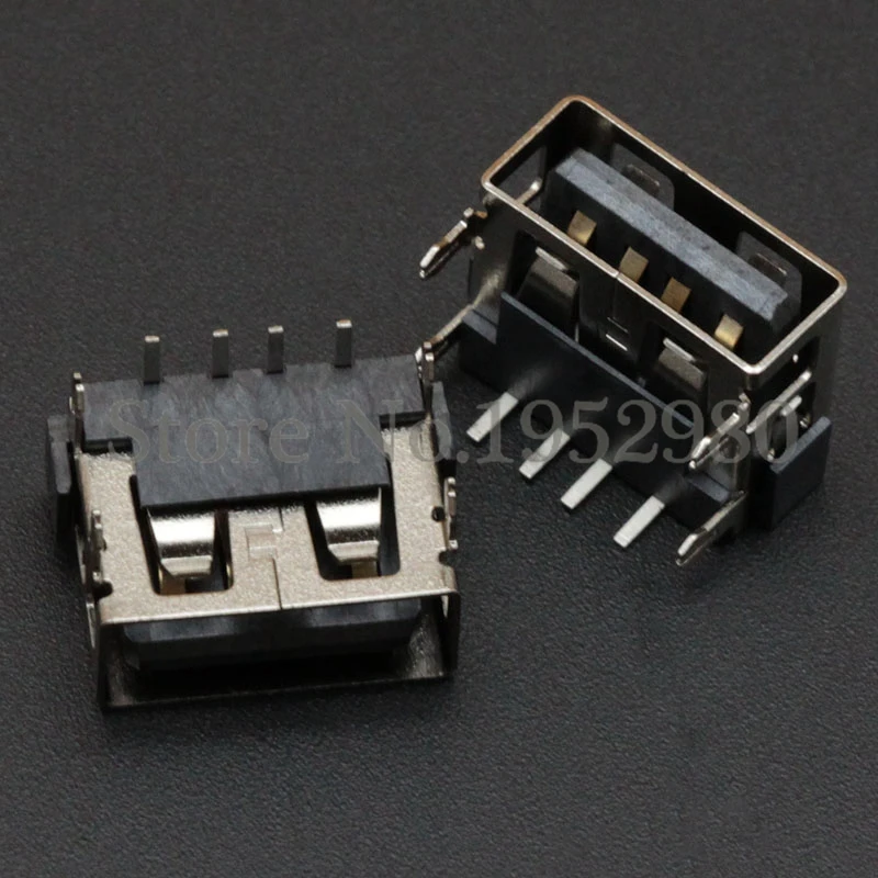 Новинка 10 шт. 2 0 USB разъем адаптер DIP гнездо 4 фута мм Высота Pin RoHS|4 pin female connector|4 femalepin