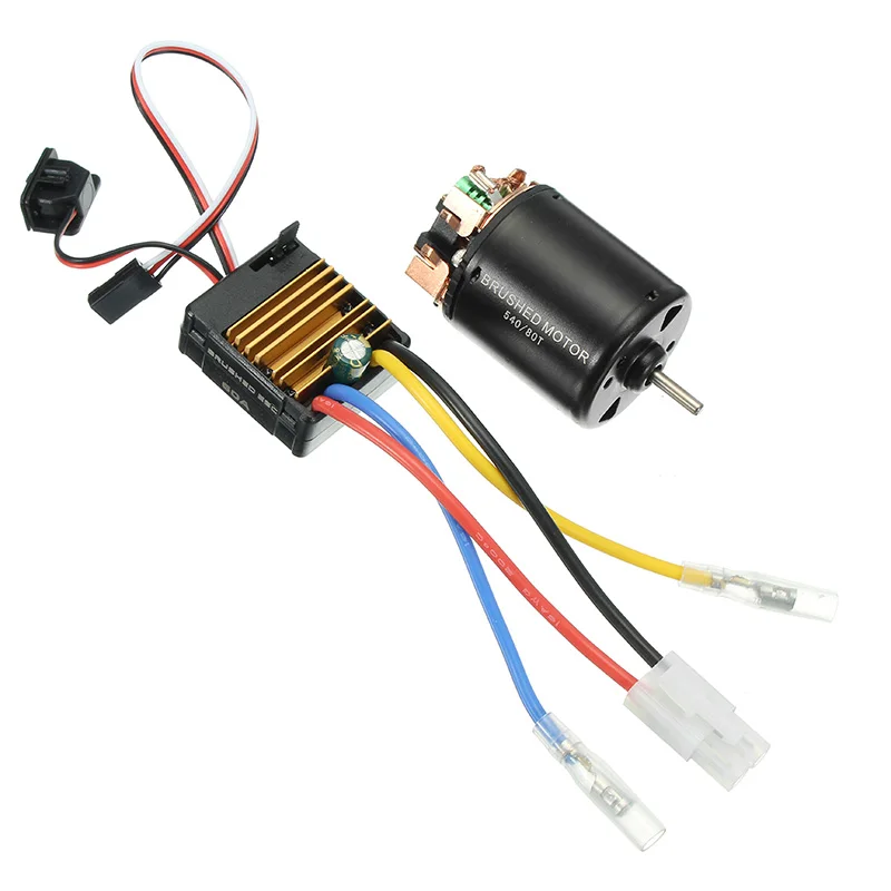 540 двигатель 60A ESC углеродный матовый 1/10 RC вал гусеничного хода 3 175 мм автозапчасти
