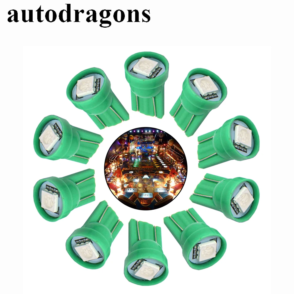 100 шт./упаковка светодиодные лампы autodragon 5050 SMD 6 3 В AC 555|pinball led|led wedge bulbpinball led bulbs |