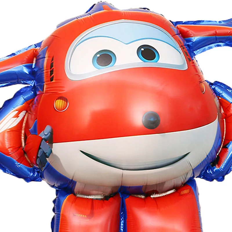 3D Фольгированный воздушный шар Super Wings SuperWings глобос Jett Helium Ballon 1шт. Декорации для детской вечеринки, игрушки для детей, надувные мячи.