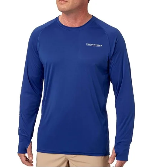 2019 Мужская Рыбацкая футболка LS Shirt UPF50 быстросохнущая одежда для рыбалки