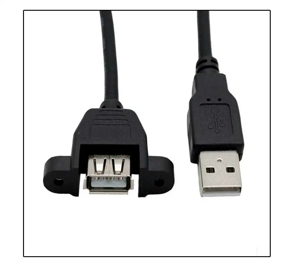 USB 2,0 удлинитель с ушками USB удлинитель может быть зафиксирован с винтовым отверстием чехол перегородка 30 50 100 150 200 300 см Новинка