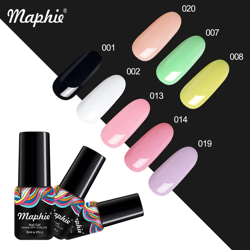 Maphie 8 шт./лот набор гель для ногтей Полупостоянный УФ лак Гибридный Наборы лаков
