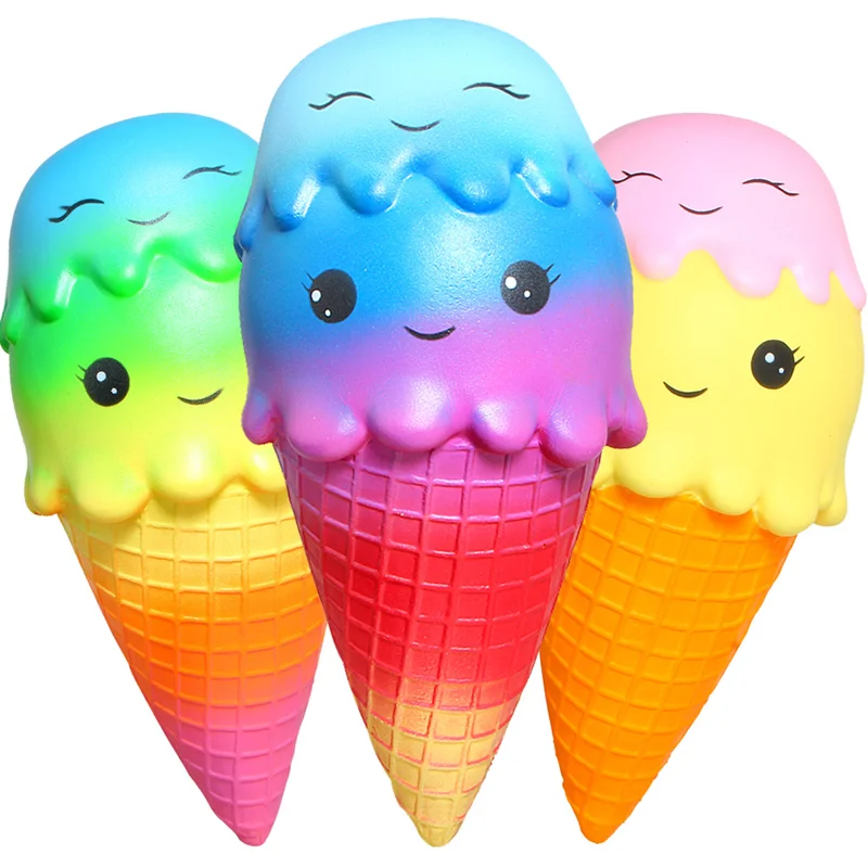 22 см 150 г Jumbo Squishy красочный ролик для мороженого медленно поднимающийся мягкий