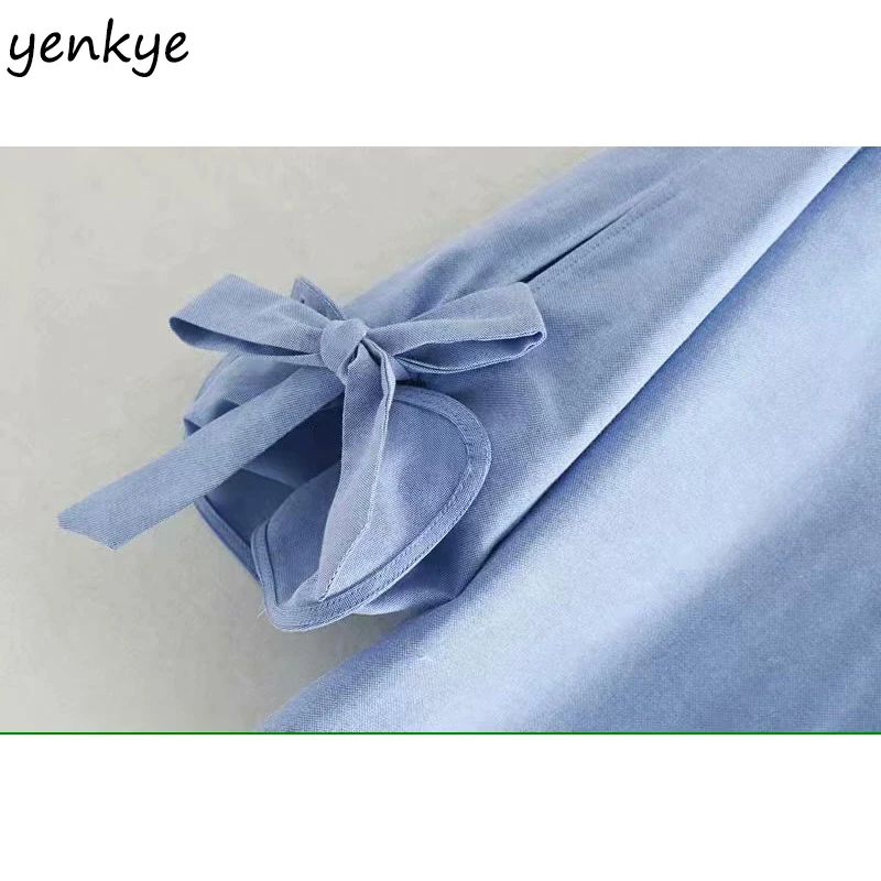 Modis 2019 Для женщин пуговицы спереди Винтаж одноцветное Цвет Летняя Блузка Леди