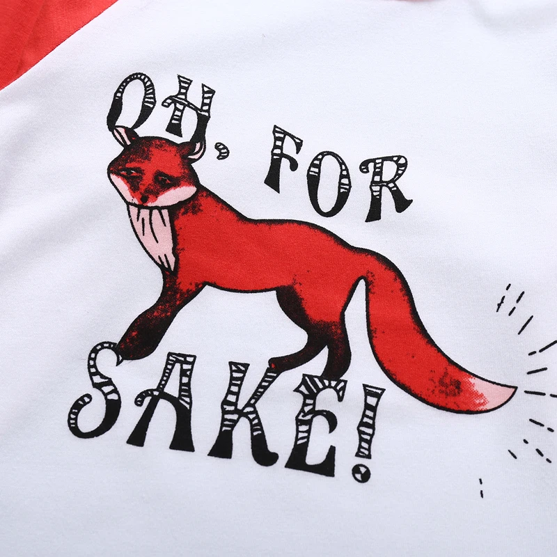 SOSOCOER детская одежда футболка весна мультфильм лиса мальчик девочка малыш