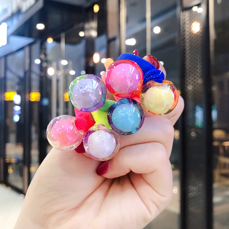 Резинки из нейлона карамельного цвета для девочек в Корейском стиле безопасные