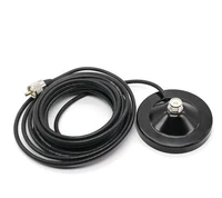 uhf male whip antenna 9cm magnetic mount with 3m cable car mobile radio antenna magnet base mount