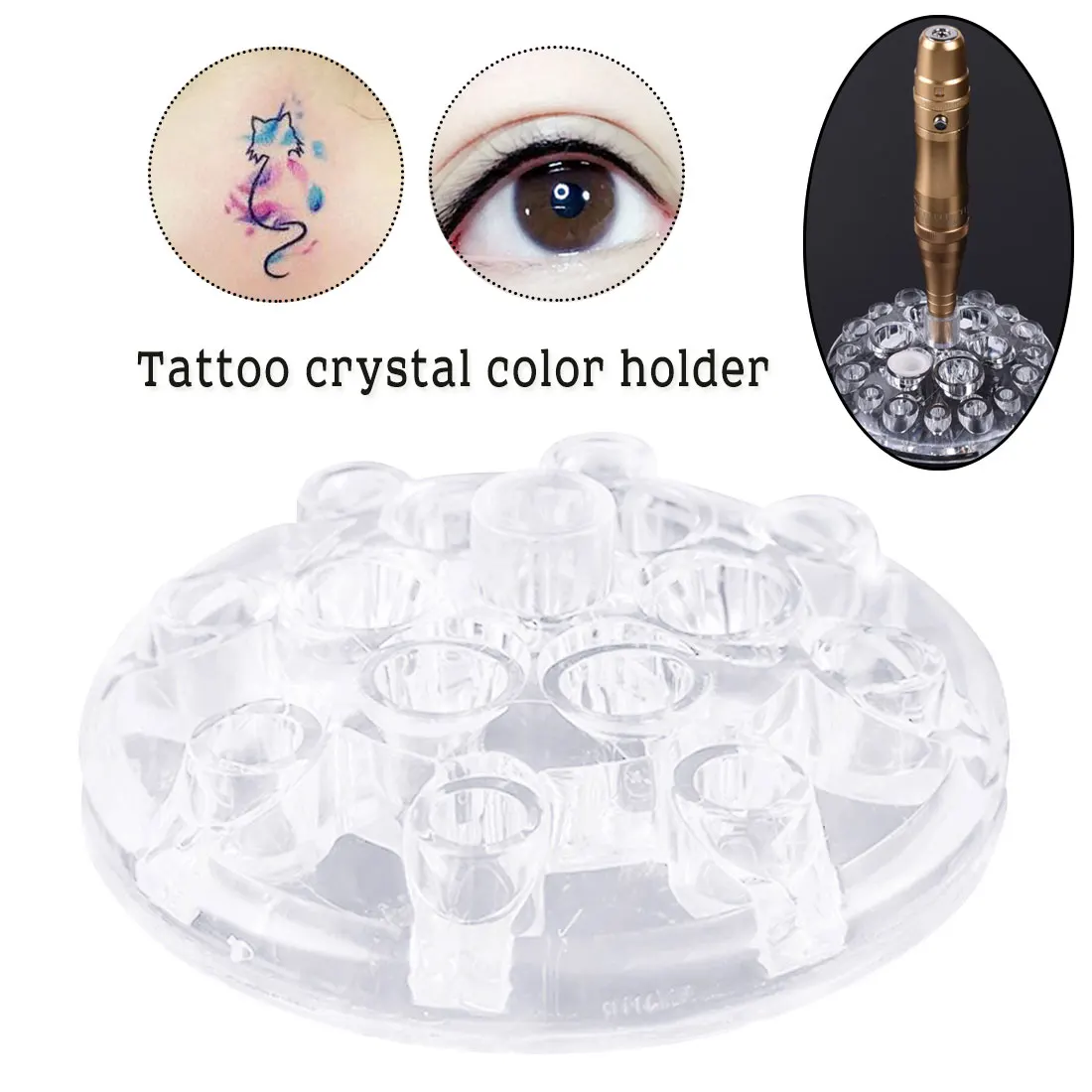 Стойка для тату бровей цветная рамка татуировки с кристаллами стойка краски