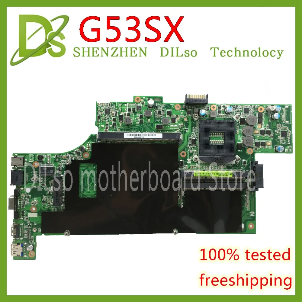 KEFU G53SX для ASUS G53S G53SW VX7 VX7S материнская плата 4 слота ОЗУ Материнская плата ноутбука REV2.0 тестовая работа
