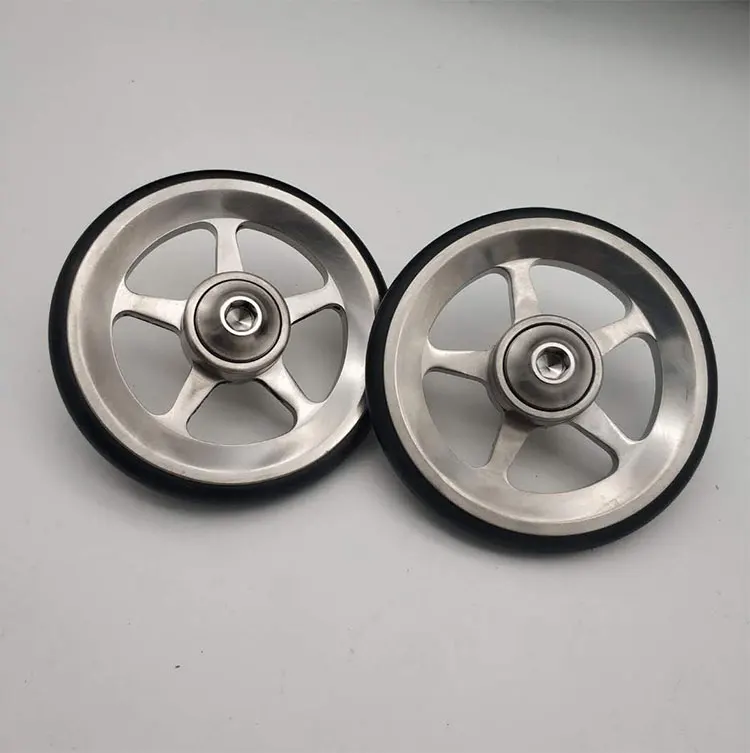 Титановый легкий колесный Бромптон супер светильник SEMA 62 г EasyWheel на заднюю стойку Besr качественный складной велосипед черный/Ti/Rainbow/Cusotm