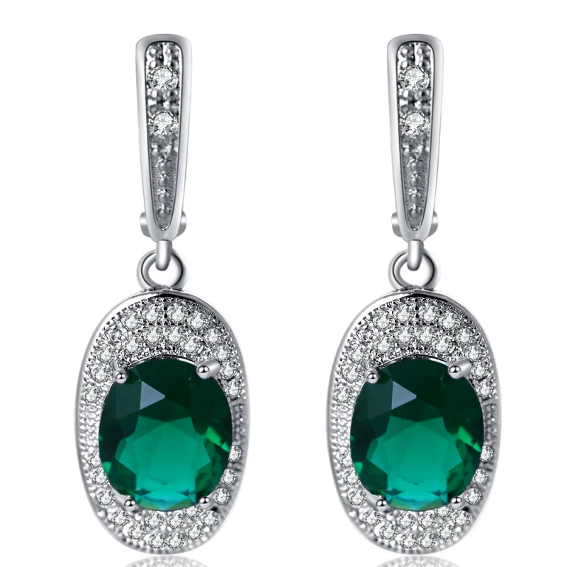 Ayowei серебряные слитки зеленые для женщин серьги ожерелье кулон кольца Ювелирные