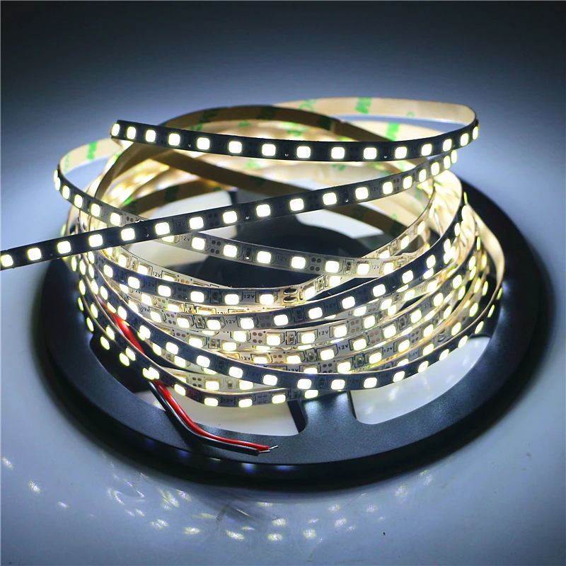 Лента светодиодная узкая 5 мм 2835 SMD м 120 светодиодов на метр 12 В постоянного