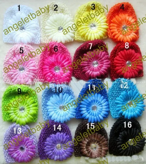 30 шт. вафельные кепки вязаные шляпы заколки для волос с цветами шапочка лилиями