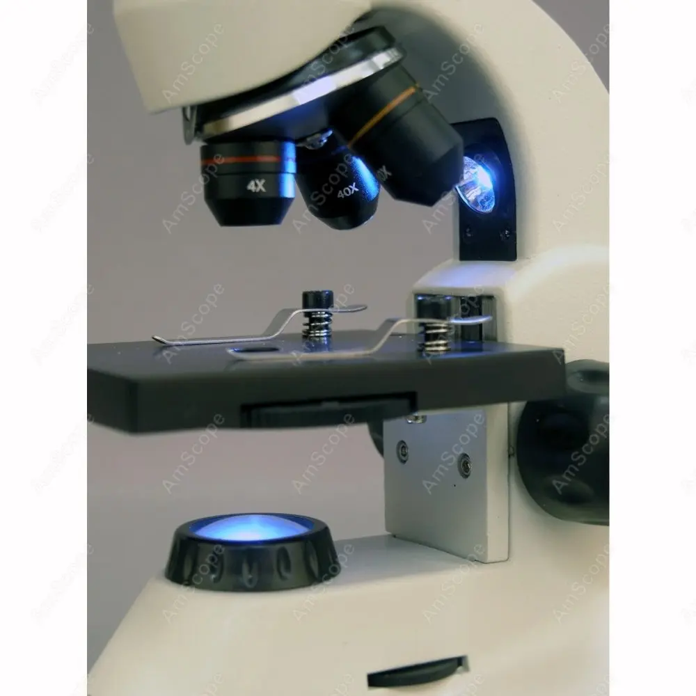Рамочный научный микроскоп AmScope поставляет 40X 1000X Двойной легкий стеклянный