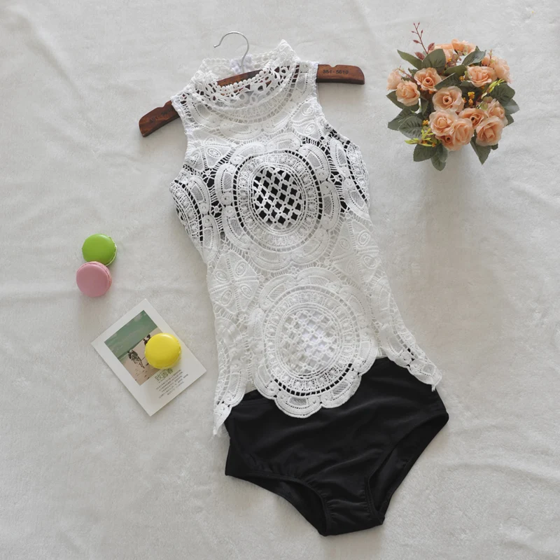 Пикантные сетчатые купальники для малышек женщин одна деталь купальник кружево