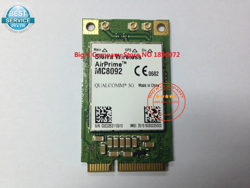 JINYUSHI  100%      MC8092 PCI-E 3G HSUPA HSDPA UMTS WCDMA GNSS   GPS