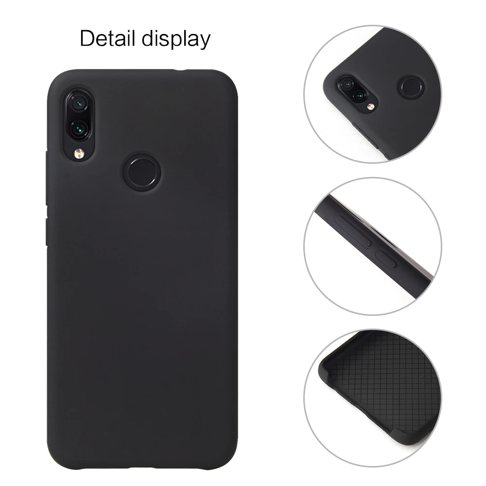 Чехол для телефона Redmi Note 7, чехол для Xiaomi Redmi Note 7, однотонный силиконовый чехол для Redmi Note 6, 7 Pro, чехол для Xiaomi
