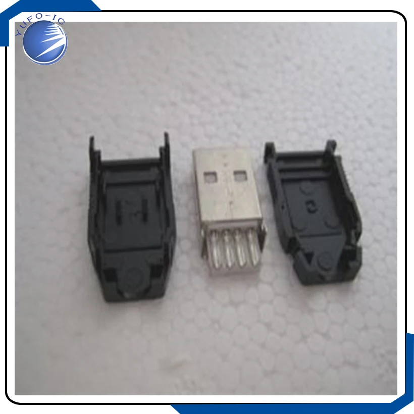 10 шт./лот USB мужской новый пластиковый корпус/3 шт. Тип разъем 4P A зарядное