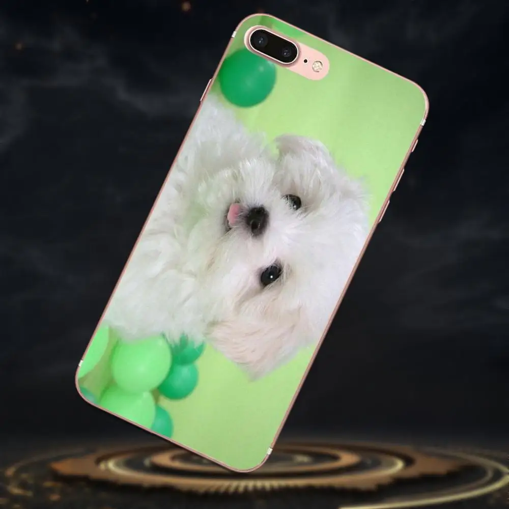 Мягкий чехол для Sony Xperia Z Z1 Z2 Z3 Z4 Z5 compact Mini M2 M4 M5 T3 E3 E5 XA XA1 XZ Premium I Love My Bichon Frise Dog