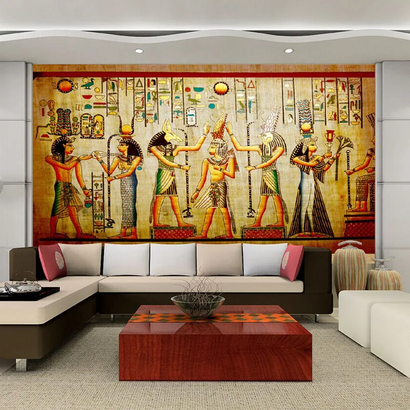 

3D Egyptian Wall Murals Vintage Photo Wallpaper Custom Wallpaper for walls 3D painting Bedroom TV backdrop Art Living Room decor