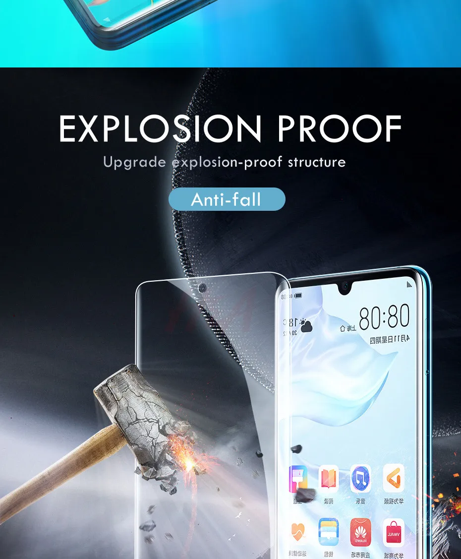 20D полное покрытие Гидрогелевая пленка для huawei P30 P20 Lite Pro P10 Plus P30 Pro мягкая защитная пленка для экрана для Honor 10 9 Lite 10